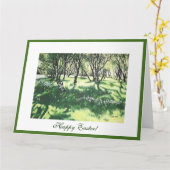 Gelukkige Pasen prachtige IJsland Reykjavik park k Kaart (Gele Bloem)