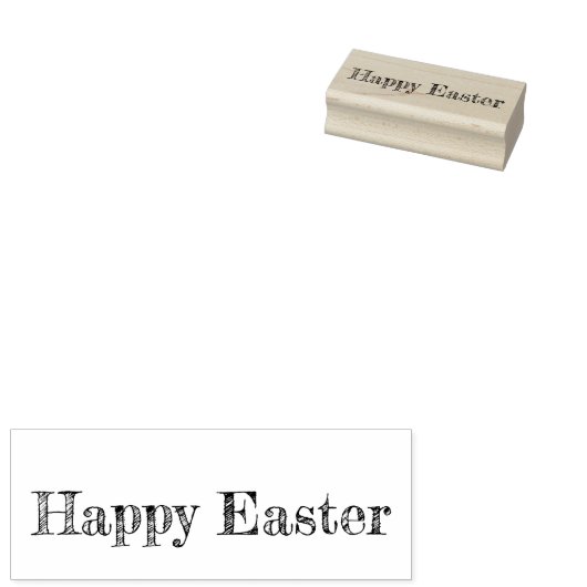 Gelukkige Pasen rubberen stempel (Gestempeld)