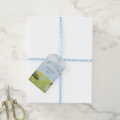Gelukkige Pasen schattige waterverf Gift Labels Cadeaulabel (Met Touw)