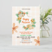 Gelukkige Pasen uitnodigingsfolder Kaart (Staand voorkant)