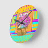 Gelukkige Pasen. Verblijf Heilig zoals altijd Ronde Klok (Hoek)