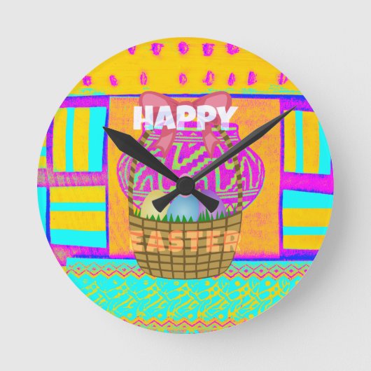 Gelukkige Pasen. Verblijf Heilig zoals altijd Ronde Klok (Voorkant)