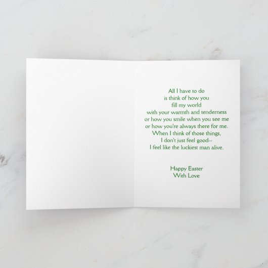 Gelukkige Pasen Vrouw Kaart - Daffodils (Binnen)