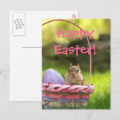 Gelukkige Pasen Weinig Aardeekhoorn 2 Feestdagenkaart (Voorkant / Achterkant)