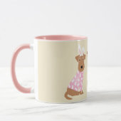 Gelukkige Pasen Welsh Terrier Honden Mok (Links)