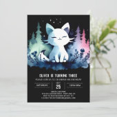 Gelukkige Pastel Cat Verjaardag Kaart (Staand voorkant)