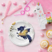 Gelukkige Pastel Dragon Verjaardag Papieren Bordje (Feest)