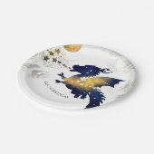 Gelukkige Pastel Dragon Verjaardag Papieren Bordje (Gekanteld)