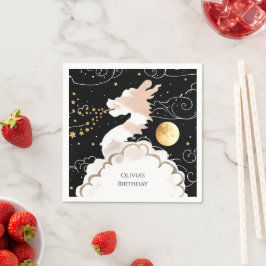 Gelukkige Pastel Dragon Verjaardag Servet