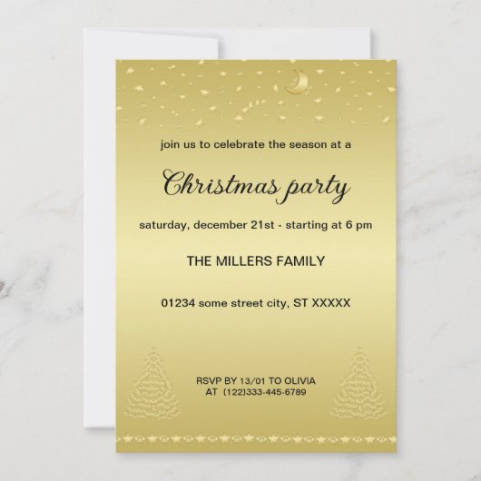 Gelukkige Pawholidays, Gouden glanzende Paw Kerstb Kaart (Voorkant)