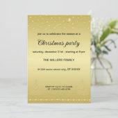 Gelukkige Pawholidays, Gouden glanzende Paw Kerstb Kaart (Staand voorkant)