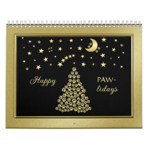 Gelukkige Pawholidays, Gouden glanzende Paw Kerstb Kalender
