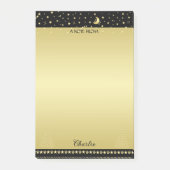 Gelukkige Pawholidays, Gouden glanzende Paw Kerstb Post-it® Notes (Voorkant)