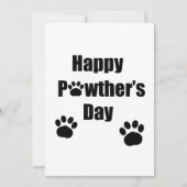 Gelukkige Pawthers dag honden vaders dag kaart (Voorkant)