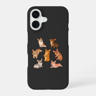 Gelukkige Pembroke Welsh Corgi Hondenliefhebbers K iPhone 16 Hoesje
