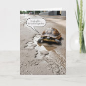 Gelukkige Pensioen Schildpad Kaart (Voorkant)