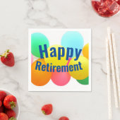 Gelukkige pensioenballonnen servet (Insitu)