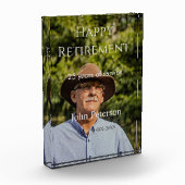 Gelukkige pensioenfoto naam jaar van dienst fotoblokken (Links)