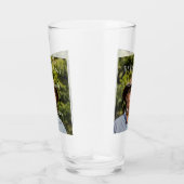 Gelukkige pensioenfoto naam jaar van dienst glas (Rechts)