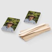 Gelukkige pensioenfoto naam jaar van dienst handwaaier (Niet-gemonteerd)