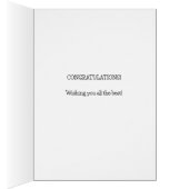 Gelukkige pensioenkaart met strand (Binnen (Rechts))