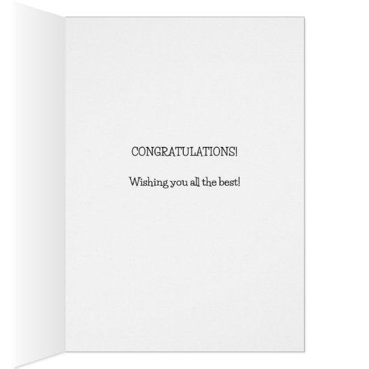 Gelukkige pensioenkaart met strand (Binnen (Rechts))