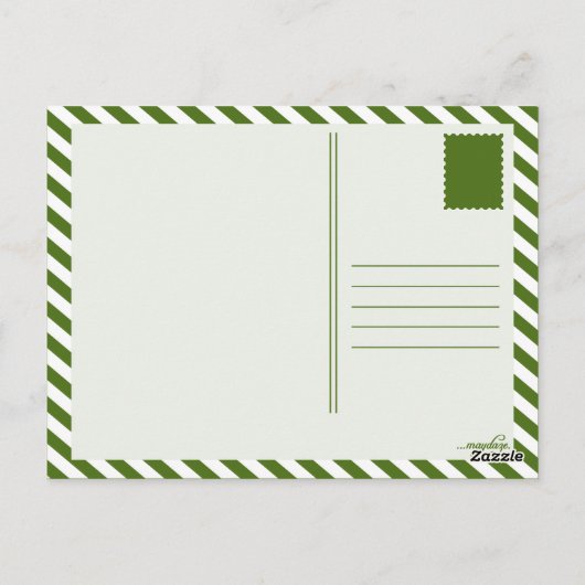 gelukkige pensionering (diamantStriped) Briefkaart (Achterkant)