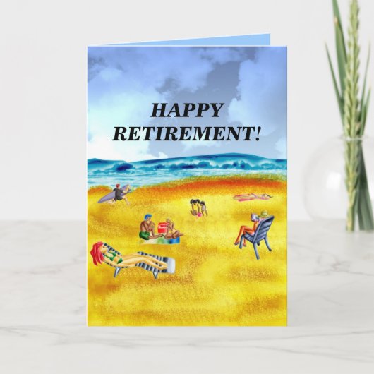 GELUKKIGE PENSIONERING! KAART (Voorkant)