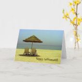 Gelukkige pensionering! kaart (Gele Bloem)