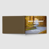 Gelukkige pensionering met wegfoto gastenboek (Volledig)