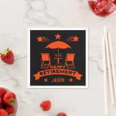 Gelukkige pensionering servet (Insitu)