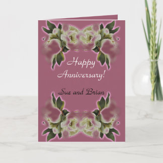 Gelukkige Personaliseerbare Kaarten Anniversay