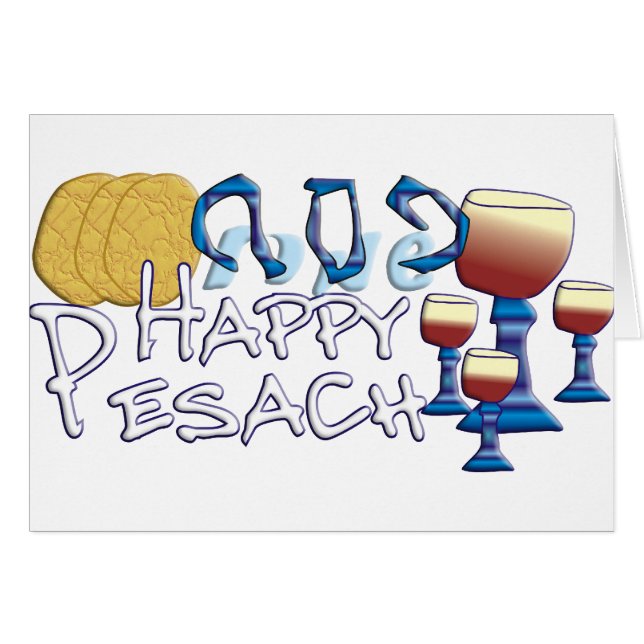 Gelukkige Pesach (Voorkant Horizontaal)