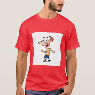 Gelukkige Phineas grappig T-shirt