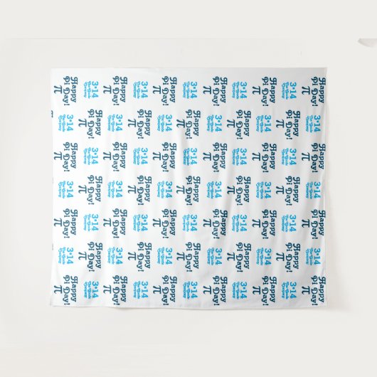 Gelukkige Pi Dag 3.14 | Achtergrond stappen en her Wandkleed (Voorkant (horizontaal))