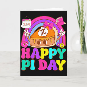 Gelukkige Pi-dag 3.14 Pie-dag voor kinderen jeugd  Kaart