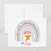 Gelukkige Pi-dag Briefkaart (Voorkant / Achterkant)
