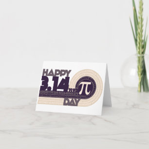 Gelukkige pi dag kaart