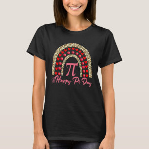 Gelukkige Pi-dag Wiskunde Wiskundeleraar Luipaard T-shirt