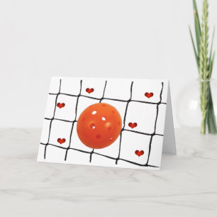 Gelukkige Pickleball Valentijnsdag Kaart