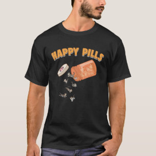 Gelukkige Pillen Amerikaanse Korthaar Kat  Katacht T-shirt