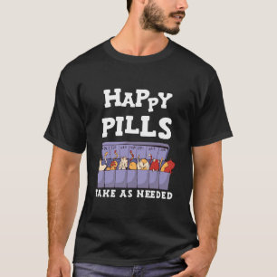 Gelukkige Pillen indien nodig Katten Elke dag Kätz T-shirt
