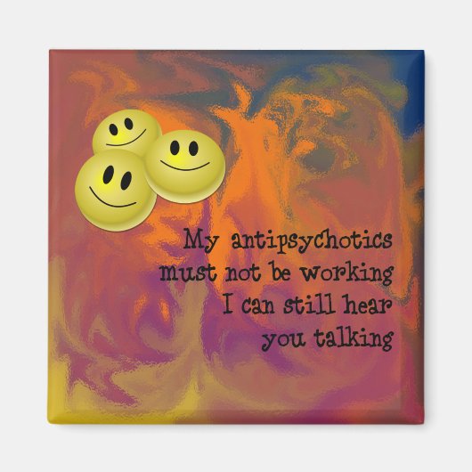 Gelukkige pillen magneet (Voorkant)