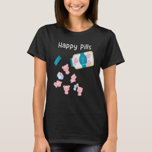 Gelukkige Pillen Varken Schattig T-shirt