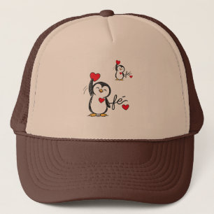 gelukkige pinguïn hoed trucker pet