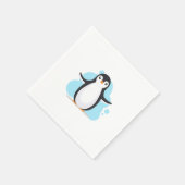 Gelukkige pinguïn servet (Hoek)