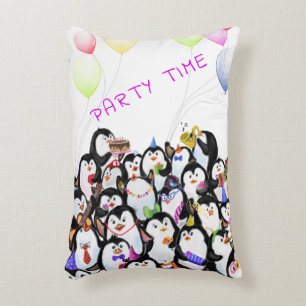Gelukkige Pinguïns Kussen - Aangepaste Tekst