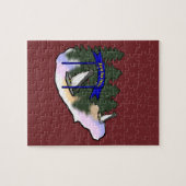 Gelukkige Pinguïns Nieuwjaar Legpuzzel (Horizontaal)