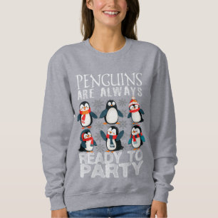 Gelukkige pinguïns zijn altijd aan het feesten Wom Trui