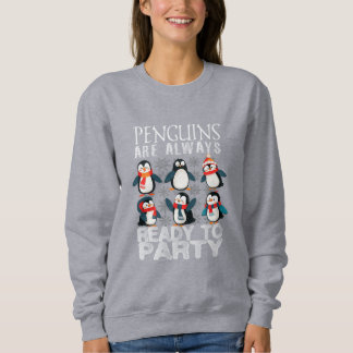 Gelukkige pinguïns zijn altijd aan het feesten Wom Trui